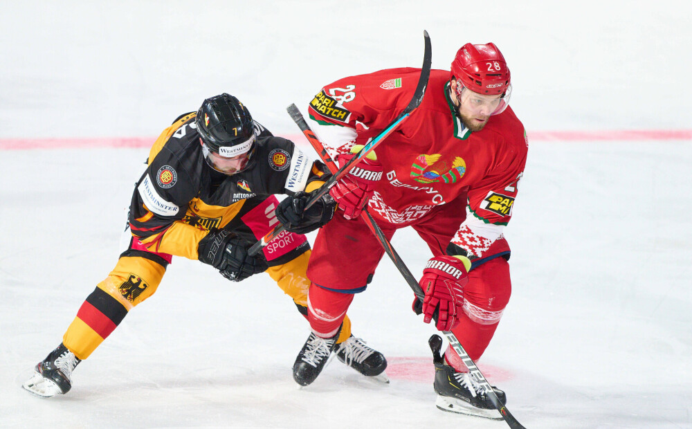 Vācijas hokeja izlase pārbaudes spēlē piekāpjas Baltkrievijai