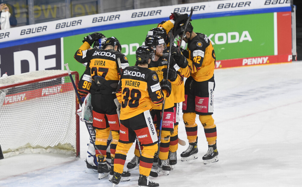 Vācijas hokeja izlase pārbaudes spēlē revanšējas Baltkrievijai