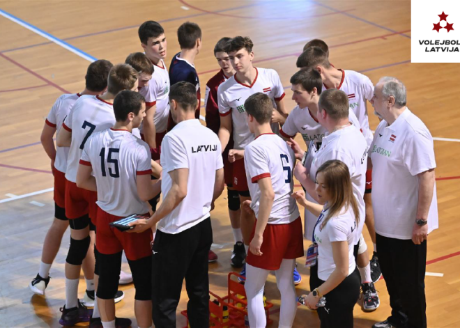 Latvijas U-17 volejbolisti izcīna ceļazīmi uz Eiropas čempionāta finālturnīru