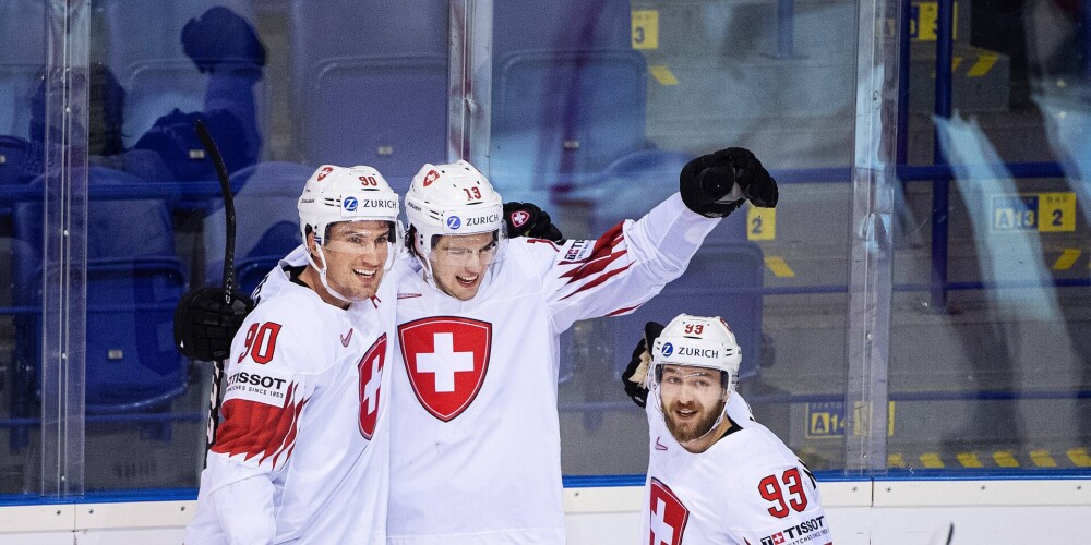 Šveices hokeja izlase pasaules čempionātā Rīgā rēķinās arī ar NHL drafta pirmo numuru
