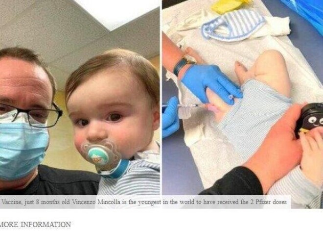 Впервые в мире: 8-месячный младенец привит вакциной Pfizer от Covid-19