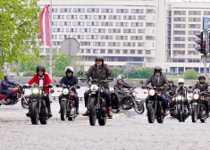 Pirmo reizi Rīgā noticis pasaules mēroga motociklistu pasākums “Distinguished Gentleman’s Ride"