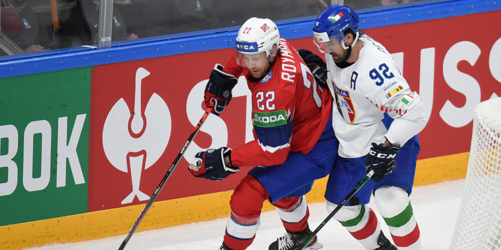 Norvēģi pārspēj Itāliju un izcīna pirmo uzvaru pasaules čempionātā hokejā
