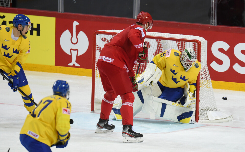 Baltkrievi PČ pārsteidz Zviedriju, Kazahstāna otro dienu pēc kārtas uzvar 