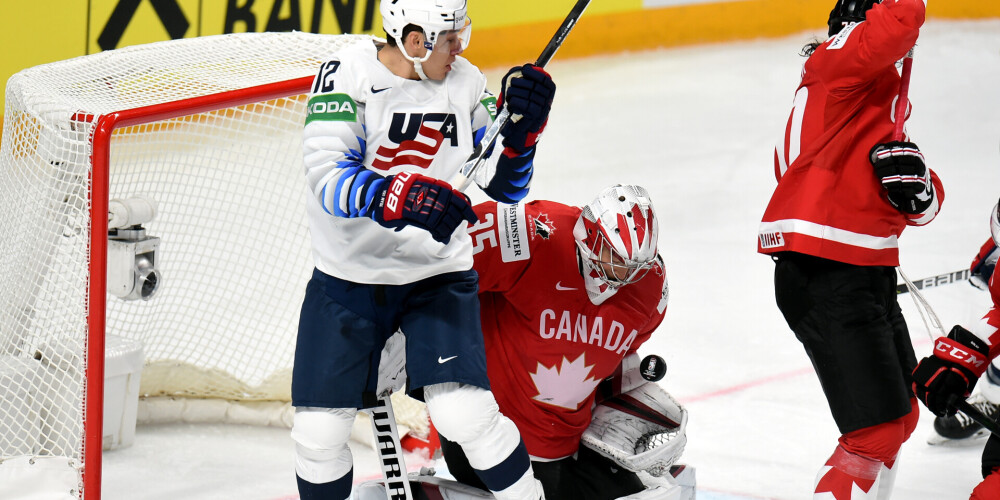 ASV hokeja izlase pārliecinoši uzvar kanādiešus; Šveicei uzvarai pietiek ar vieniem vārtiem