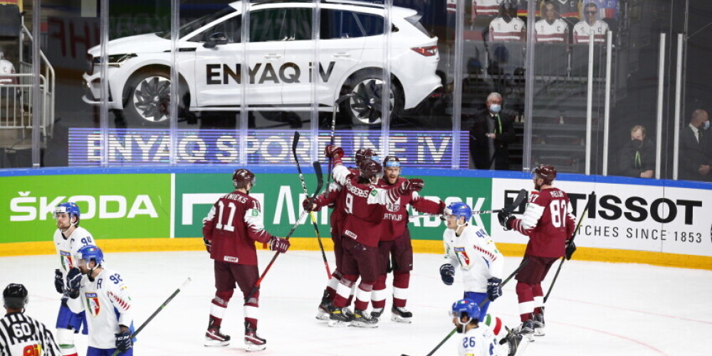 ЧМ по хоккею: сборная Латвии разгромила Италию