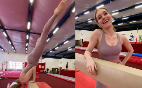 Кристина Асмус показала себя в роли гимнастки Хоркиной