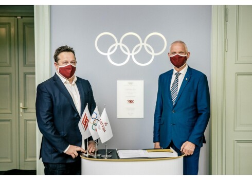 Ceļu būves uzņēmums "A.C.B." kļuvis par Latvijas olimpiskās komandas partneri