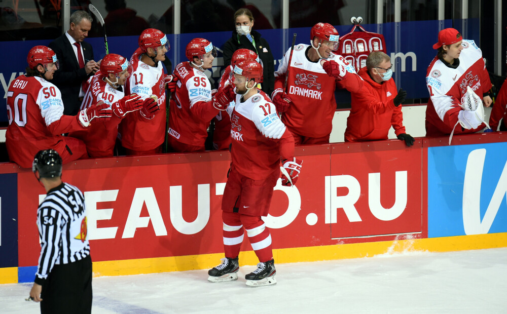 Dānijas hokejisti trešajā periodā gūst četrus vārtus un uzvar Baltkrieviju