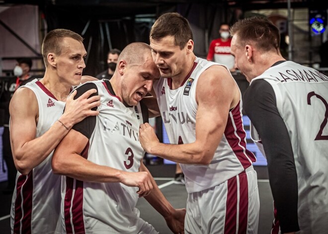 Latvijas 3x3 basketbola izlase olimpiskās kvalifikācijas turnīrā izcīna ceturto uzvaru un iekļūst ceturtdaļfinālā