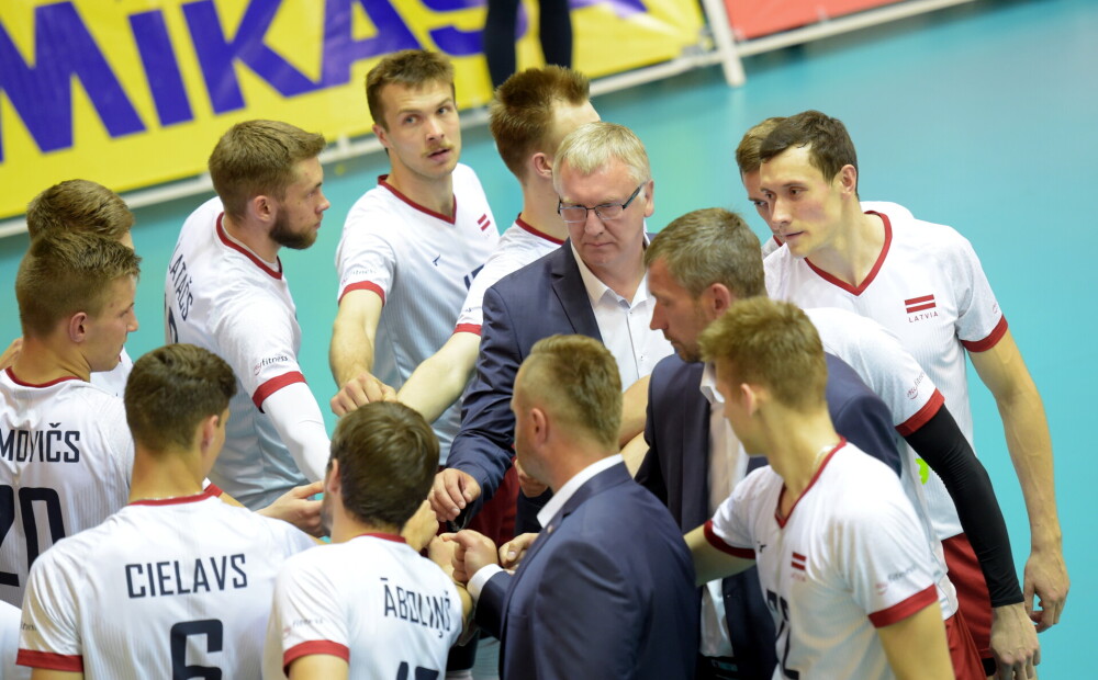 Latvijas volejbolisti Eiropas Zelta līgas turnīru turpina ar zaudējumu Igaunijai