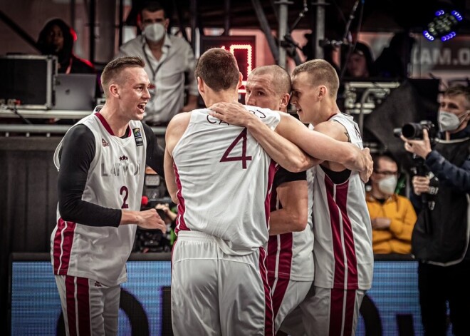 Latvijas 3x3 basketbola izlase zaudē pusfinālā un cīņu par ceļazīmi atliek uz nākamo spēli