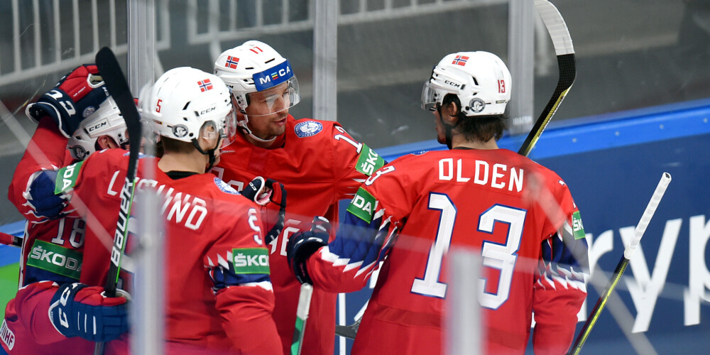 Norvēģi ar uzvaru pār Kazahstānu vairo Latvijas izredzes uz "play-off"