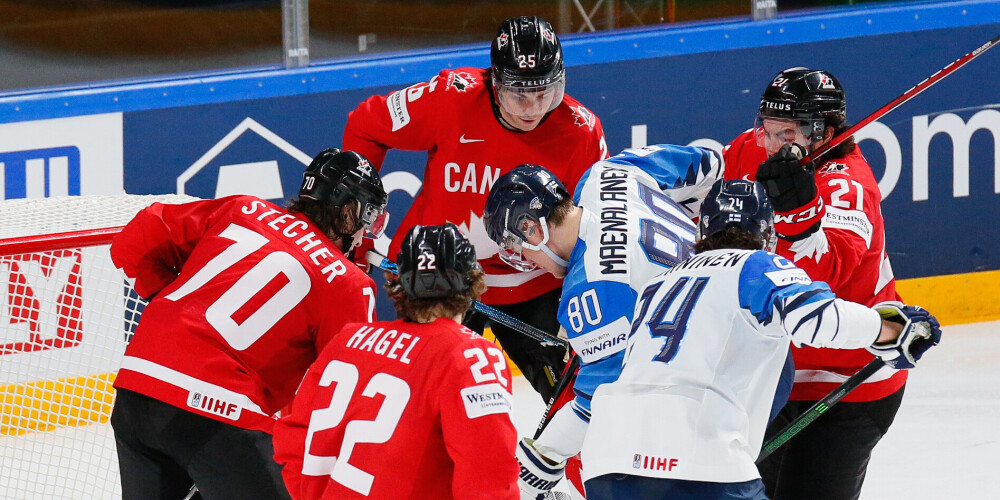 Kanādas hokejisti zaudē Somijai, atvieglojot Latvijas un Vācijas iekļūšanu ceturtdaļfinālā