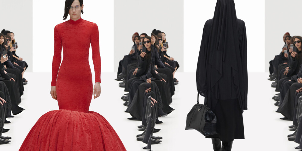 Шоу клонов, черная вдова и поддельные сумки Gucci: новая коллекция дома Balenciaga