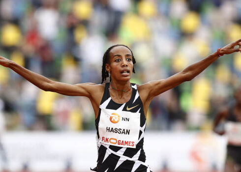 Nīderlandes garo distanču skrējēja Sifana Hasana.