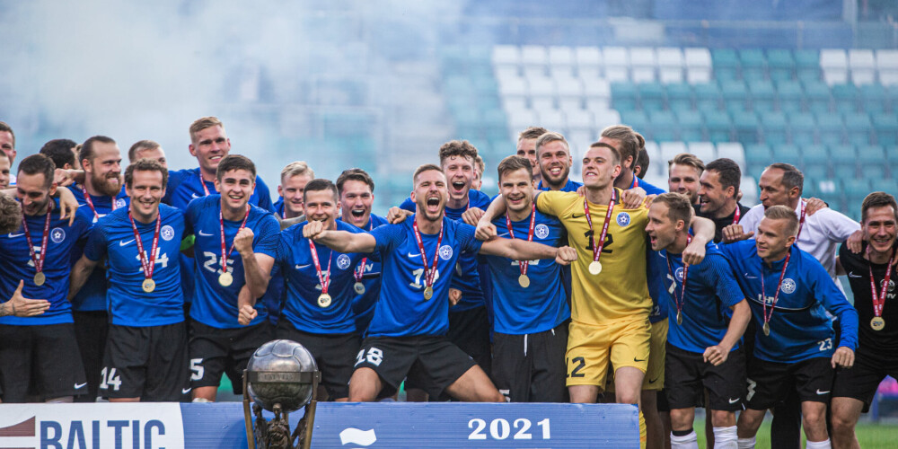 Эстония, не выигрывавшая Кубок Балтии 83 года, отобрала трофей у Латвии