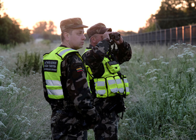 Gar Lietuvas robežu ar Baltkrieviju nedēļas nogalē aizturēti 32 nelegālie migranti