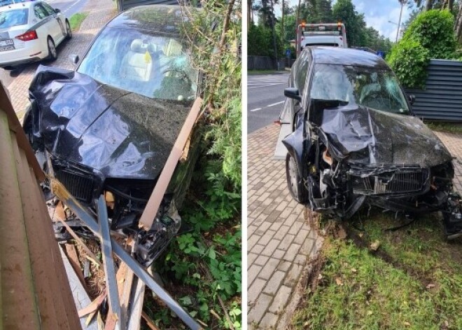 ДТП в выходные: в Балтэзерсе BMW врезался в автобус, а в Риге автобус врезался в забор