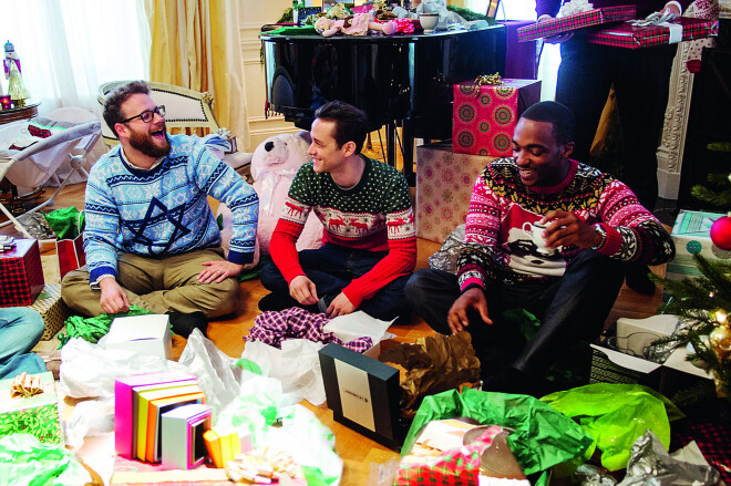 Sets Rogens, Džozefs Gordons Levits un Entonijs Makkī filmā "The Night Before".