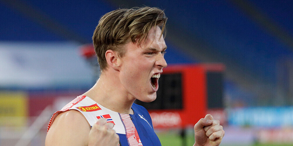 Norvēģis Varholms 400 metru barjerskrējienā labo 29 gadus vecu pasaules rekordu