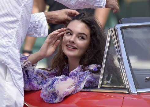 Monikas Beluči meita nofilmējas "Dolce & Gabbana" reklāmas kampaņā
