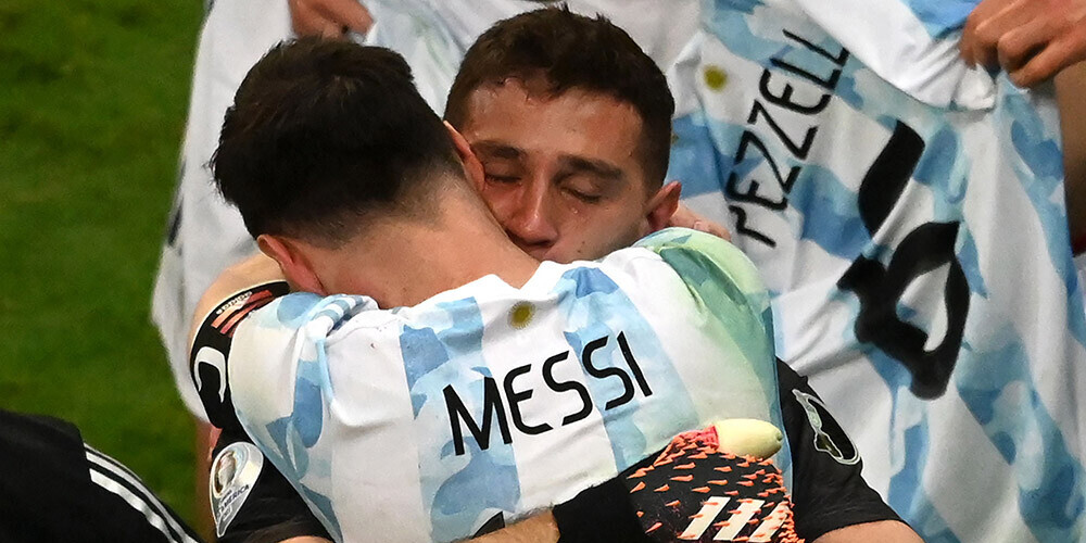 Argentīna pēcspēles sitienos pieveic Kolumbiju un nodrošina īstu futbola klasiku "Copa America" finālā