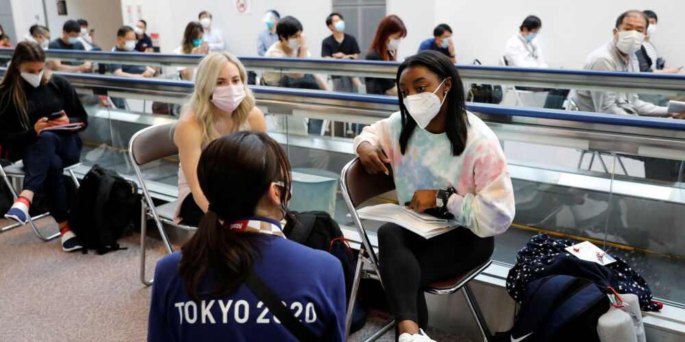 Saslimšana ar Covid-19 noteikta pieciem Japānā ieceļojušiem Tokijas olimpisko spēļu dalībniekiem