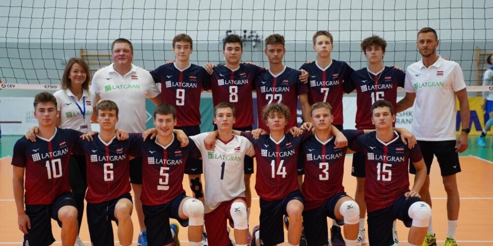 Latvijas U-17 volejbolisti Eiropas čempionātu noslēdz astotajā vietā