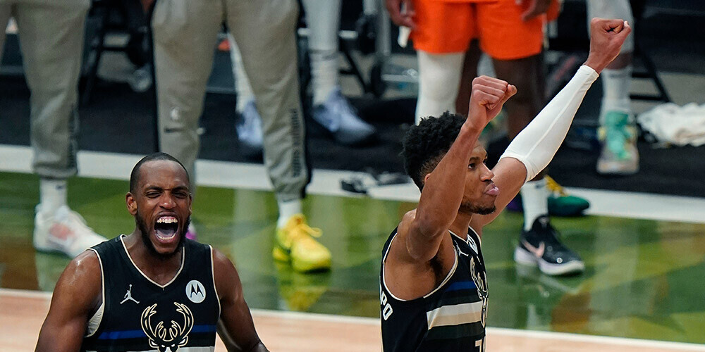 Adetokunbo (pa labi) ir tikai septītais spēlētājs finālu vēsturē, kurš guvis 50 punktus.