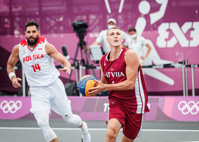 Latvijas 3x3 basketbola izlase cīņu Tokijā sāk ar skaistu uzvaru pār Poliju