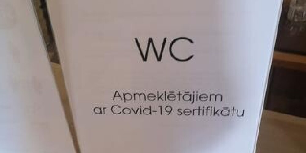 Откуда не ждали: в латвийском кафе туалетом могут воспользоваться только люди с covid-сертификатом?