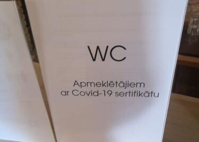 Откуда не ждали: в латвийском кафе туалетом могут воспользоваться только люди с covid-сертификатом?