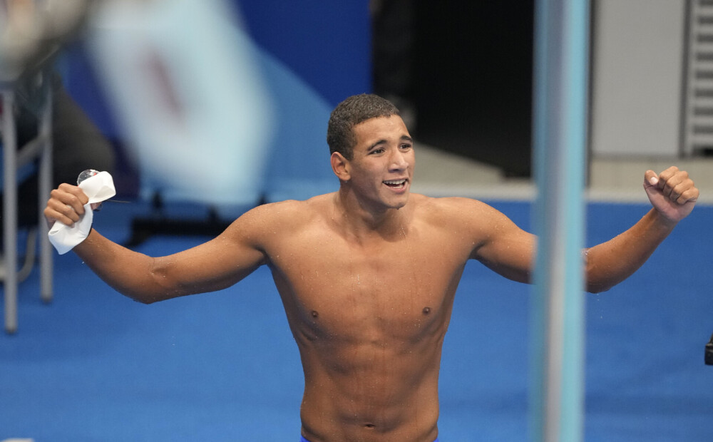 18 gadus vecais tunisietis Hafnaui izcīna zelta medaļu 400 metru brīvā stila peldējumā