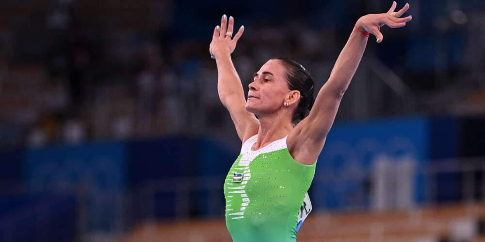 Čusovitina beidz savu olimpisko karjeru 46 gadu vecumā ar 11.vietu atbalsta lēcienā