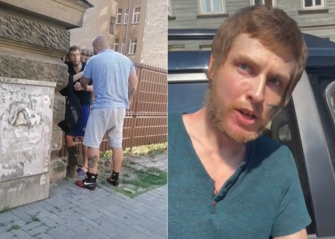 ВИДЕО: тиктокер призвал "убрать" латвийского боксера, но спортсмен нашел его и заставил об этом пожалеть