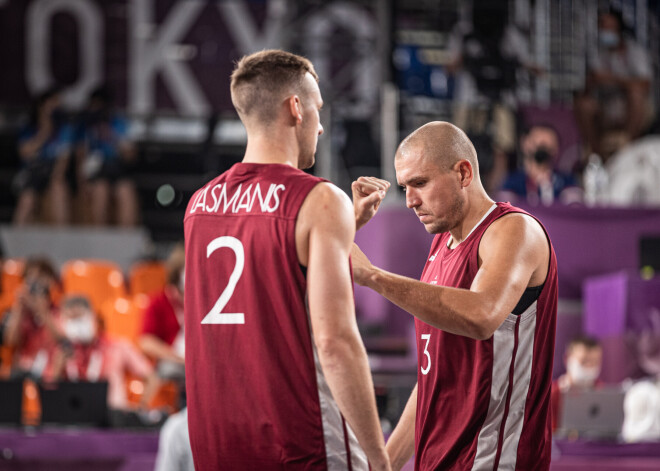 Latvijas 3x3 basketbola komanda ar Agni Čavaru, Nauri Miezi, Kārli Paulu Lasmani un Edgaru Krūmiņu sastāvā pirmdien cieta zaudējumu arī Tokijas olimpisko spēļu turnīra sestajā spēlē, piekāpjoties OKR vienībai.