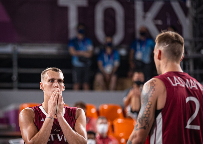 Latvijas izlase Tokijas olimpiskajās spēlēs 3x3 basketbolā zaudē arī OKR vienībai