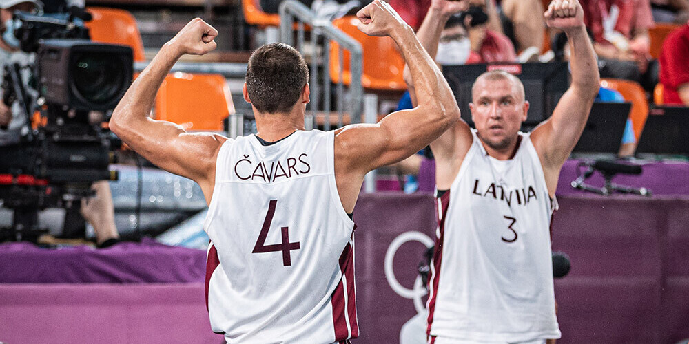 Čavara tālmetiens nodrošina rezultatīvu Latvijas 3x3 basketbolistu uzvaru pār Nīderlandi