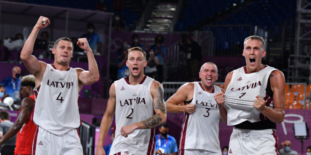 Баскетболисты Латвии обыграли Японию и вышли в полуфинал Олимпийских игр