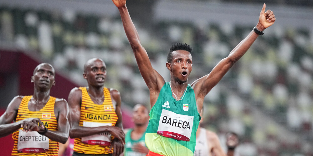 Pirmo olimpisko zeltu vieglatlētikas sacensībās Tokijā izcīna etiopietis Barega