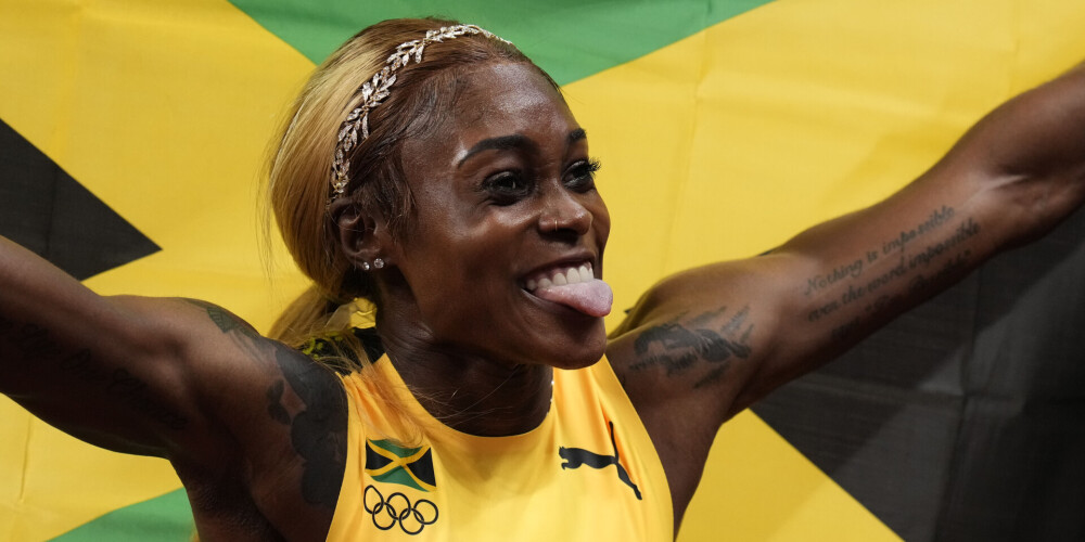 Pasaules ātrākās sievietes titulu Tokijas olimpiskajās spēlēs nosargā jamaikiete Tompsone-Hera