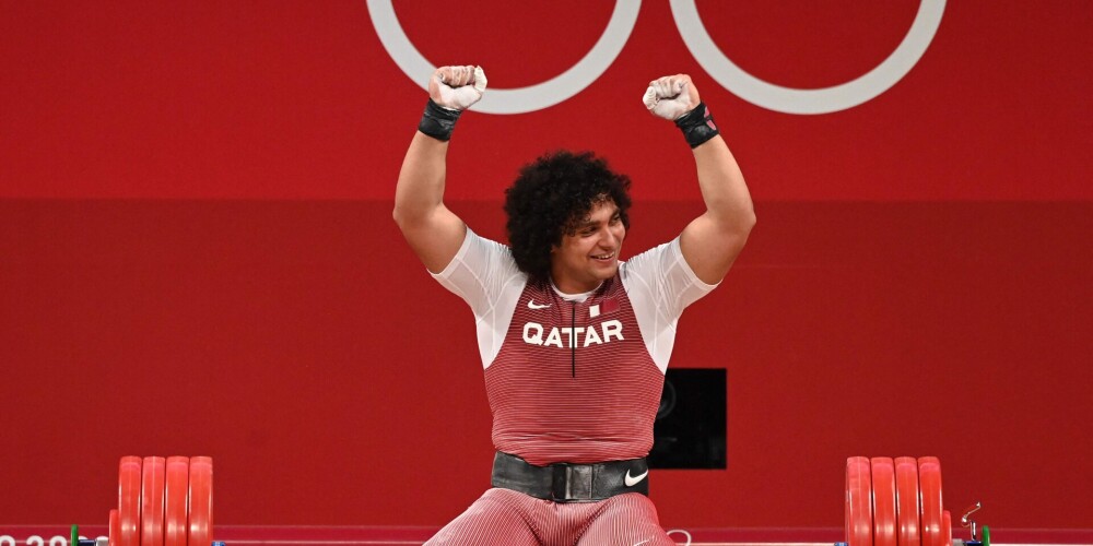 Svarcēlājs Elbahs izcīna pirmo olimpisko zeltu Kataras vēsturē