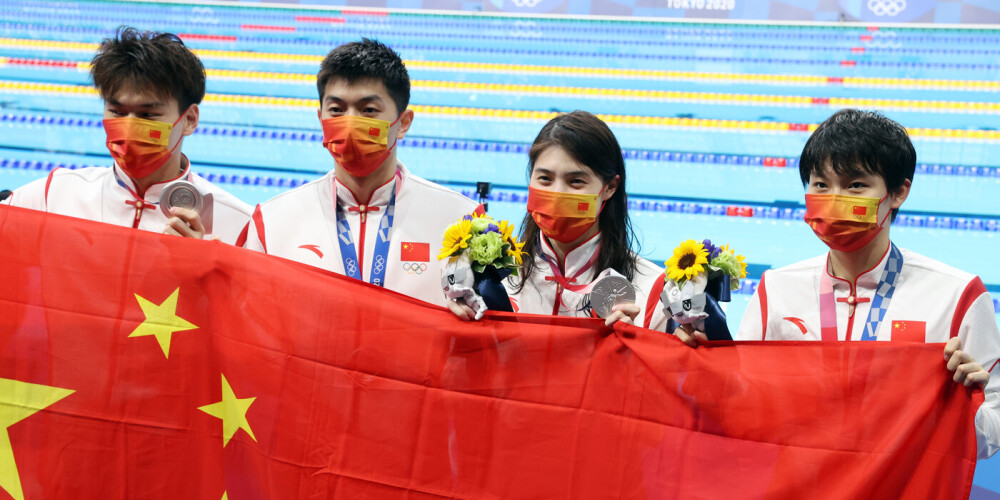 Ķīna joprojām līderpozīcijā pēc medaļu skaita Tokijas olimpiskajās spēlēs