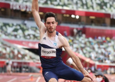 Grieķijas vieglatlēts Miltiadis Tentoglu.