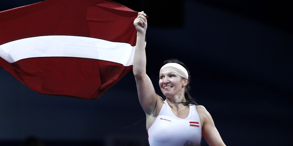 Latvijas vadošā brīvās cīņas cīkstone Anastasija Grigorjeva.