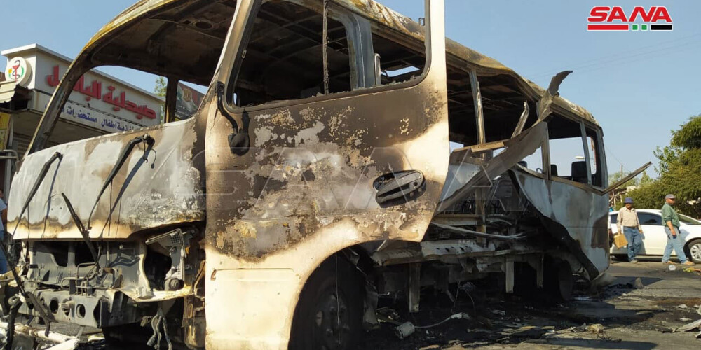 В Сирии взорвался автобус с военнослужащими