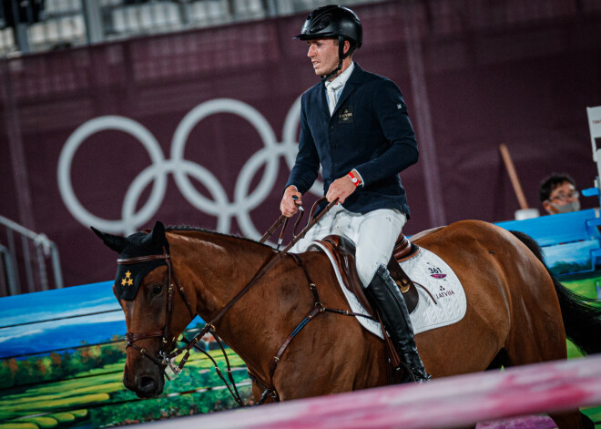 Neretnieks un Valūrs jāšanas sportā olimpisko sacensību konkūrā izcīna 23. vietu