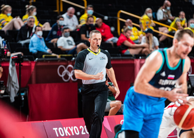 Latvijas basketbola tiesnesim Mārtiņam Kozlovskim bija uzticēts tiesā olimpisko spēļu pusfinālu starp Slovēniju un Franciju.