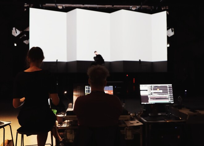 Kameroperas "Tagadne" mēģinājums.